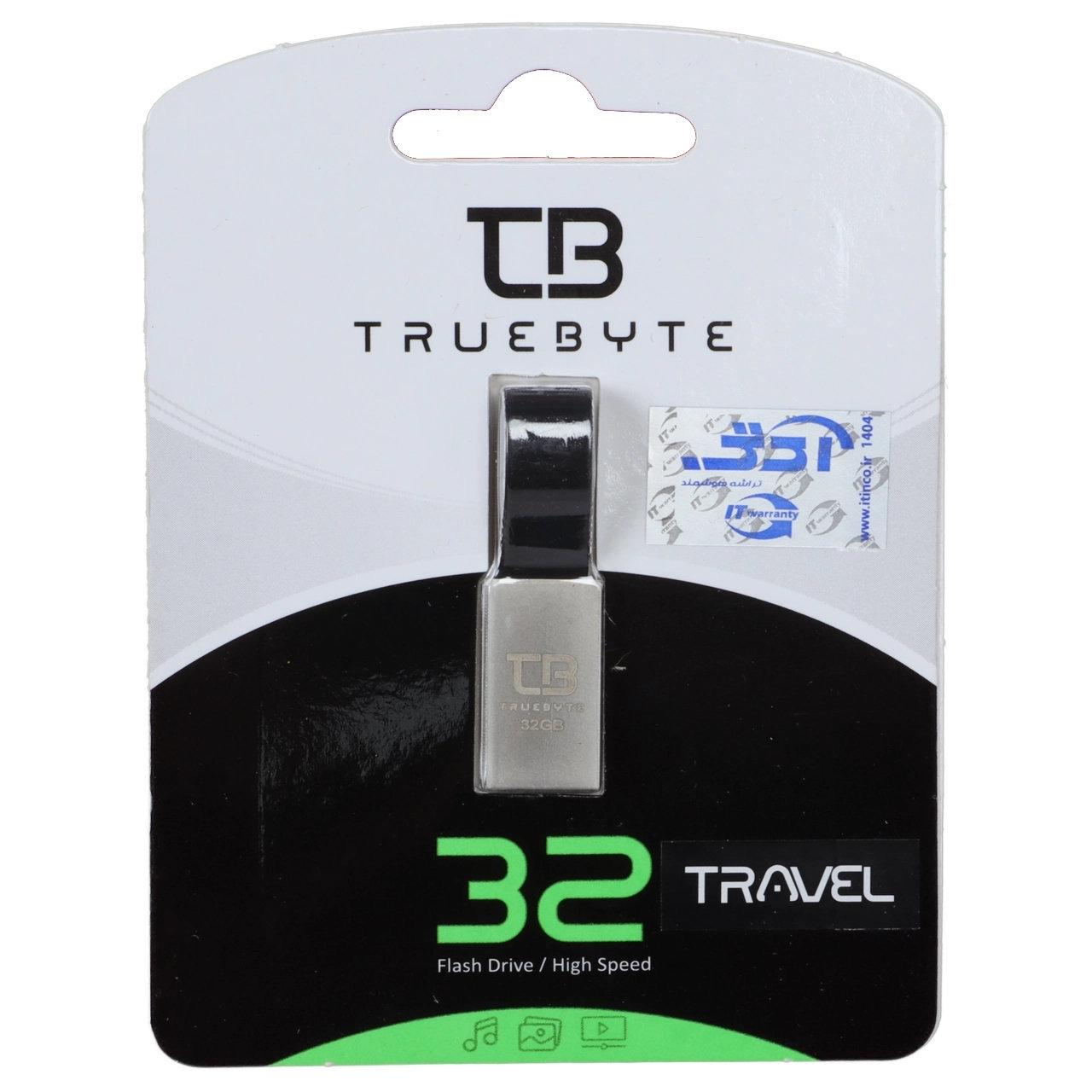 فلش 32GB USB2 TrueByte Travel نقره ای