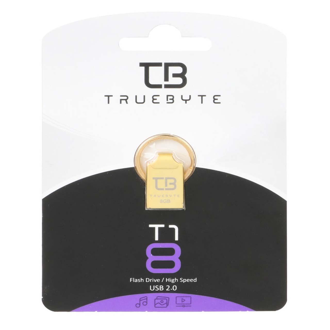 فلش 8GB USB2 TRUEBYTE T1 طلایی