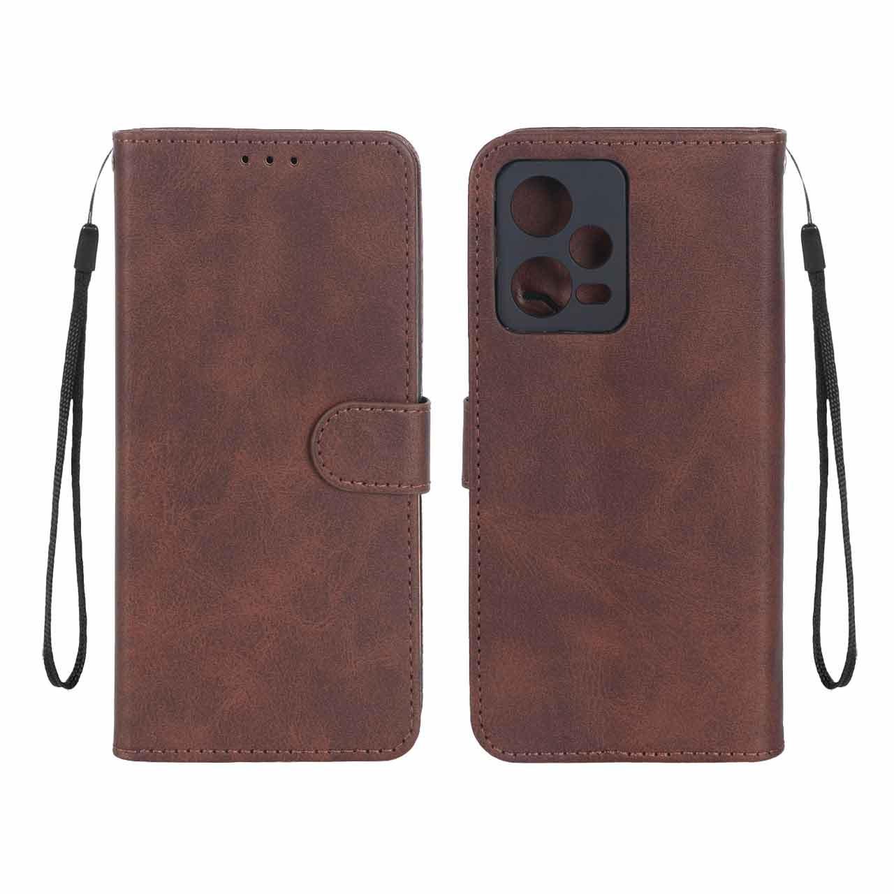 کیف موبایل مگنتی شیائومیNote125G قهوه ای