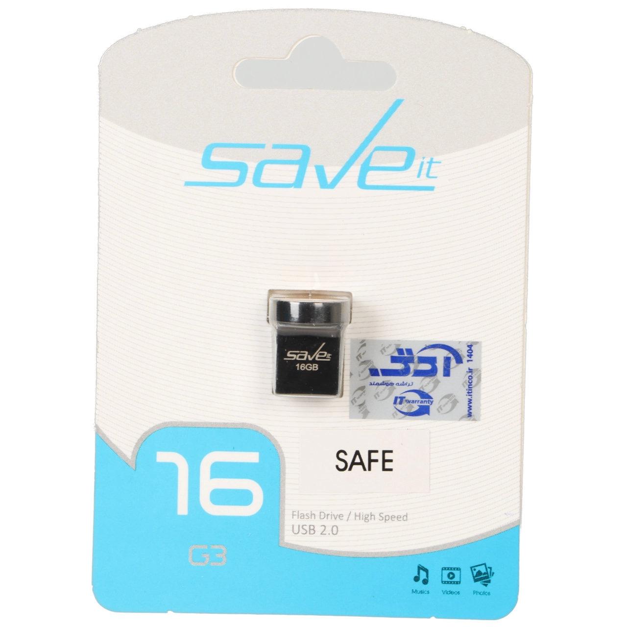 فلش 16GB USB2 Save it Safe طلایی