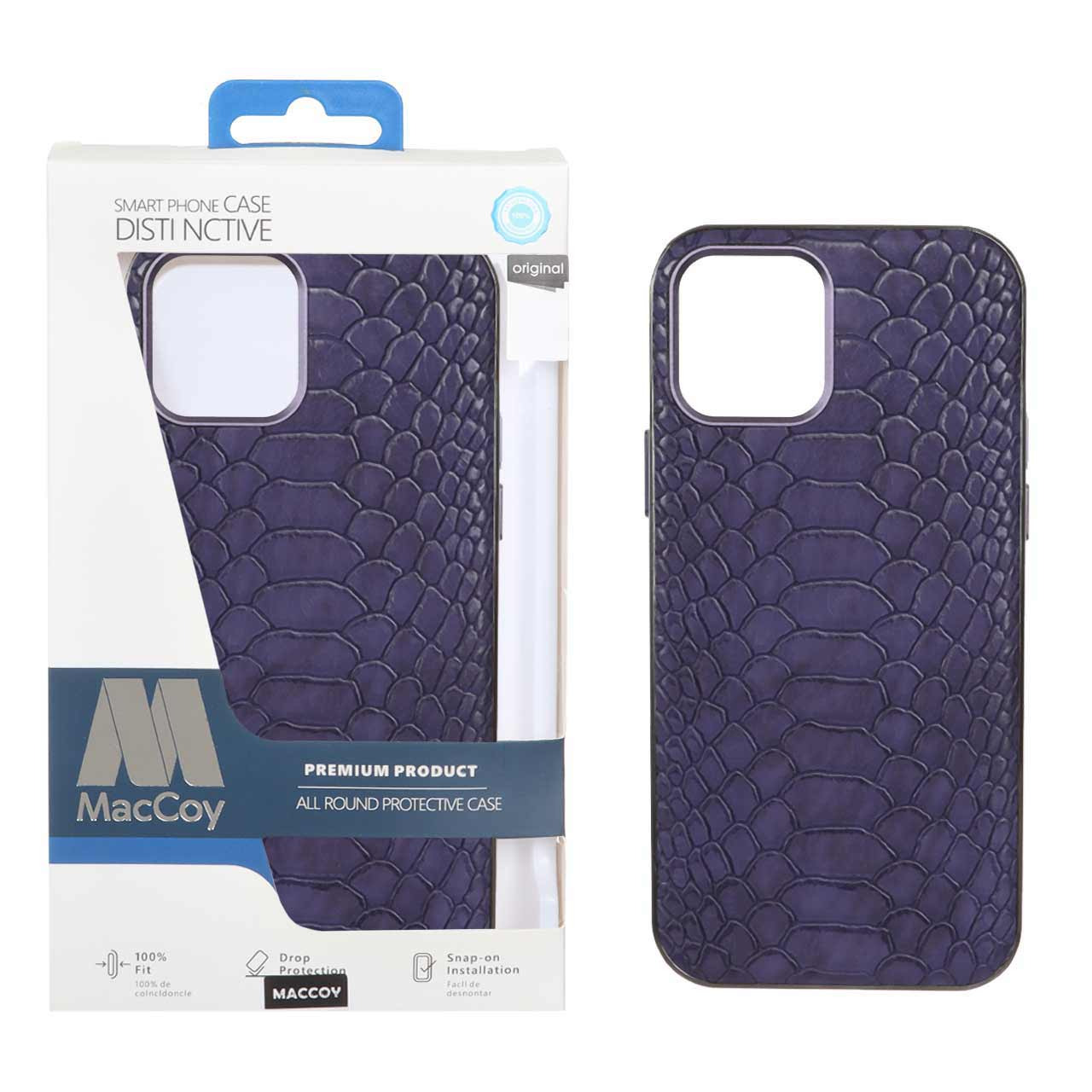 قاب اورجینالMacCoy چرمی پوست ماری آیفون12 بنفش