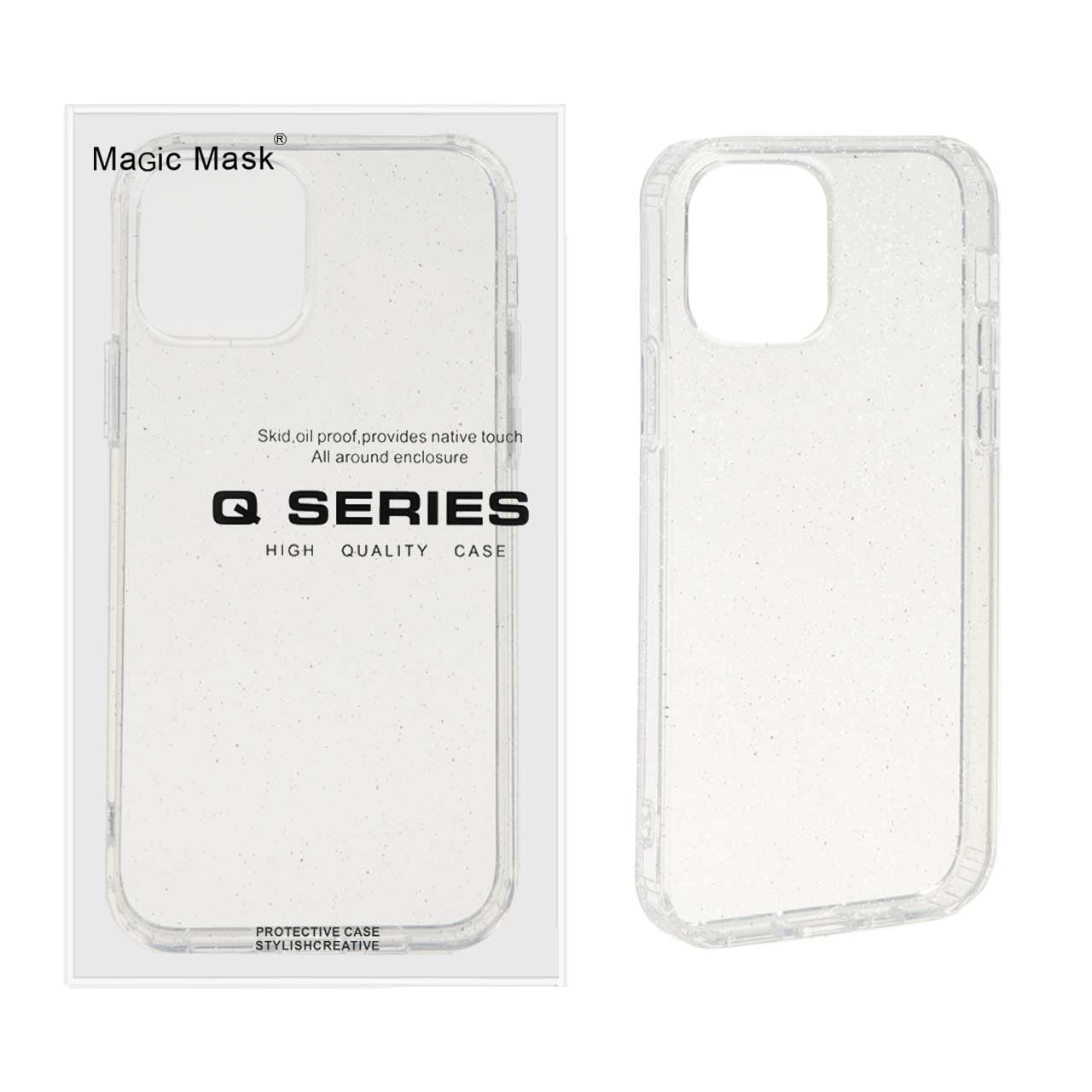 قاب اورجینال پشت سخت شفاف اکلیلی آیفون12