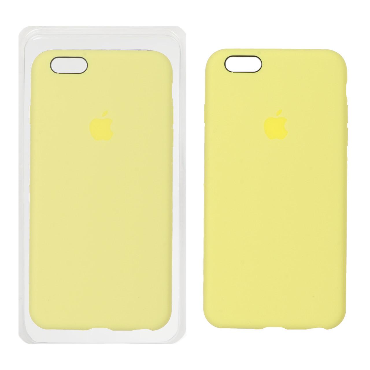 قاب سیلیکونی پاک کنی اورجینال آیفون 6Plus لیمویی