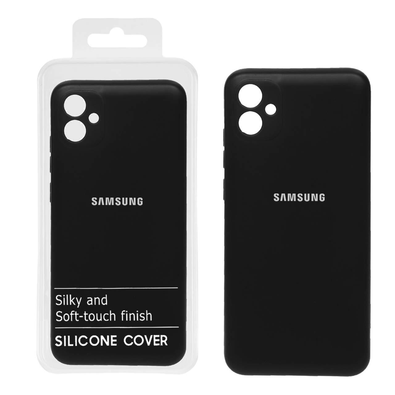 قاب نیو سیلیکون سامسونگ A04E مشکی