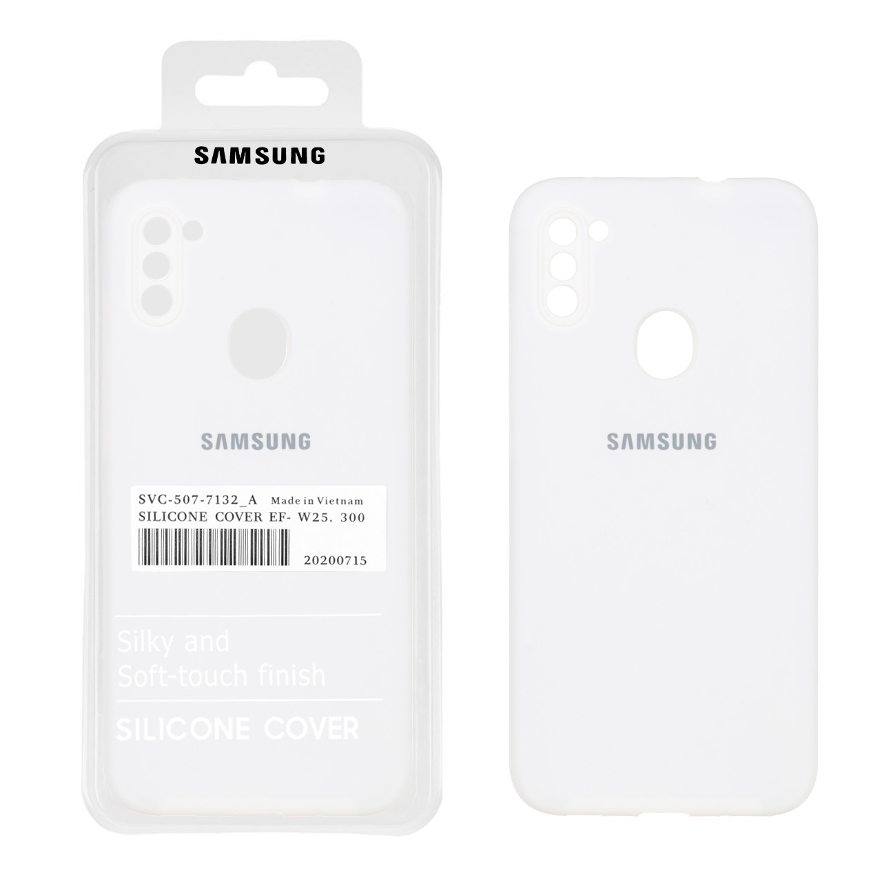 قاب سیلیکونی پاک کنی اورجینال سامسونگ A11 سفید