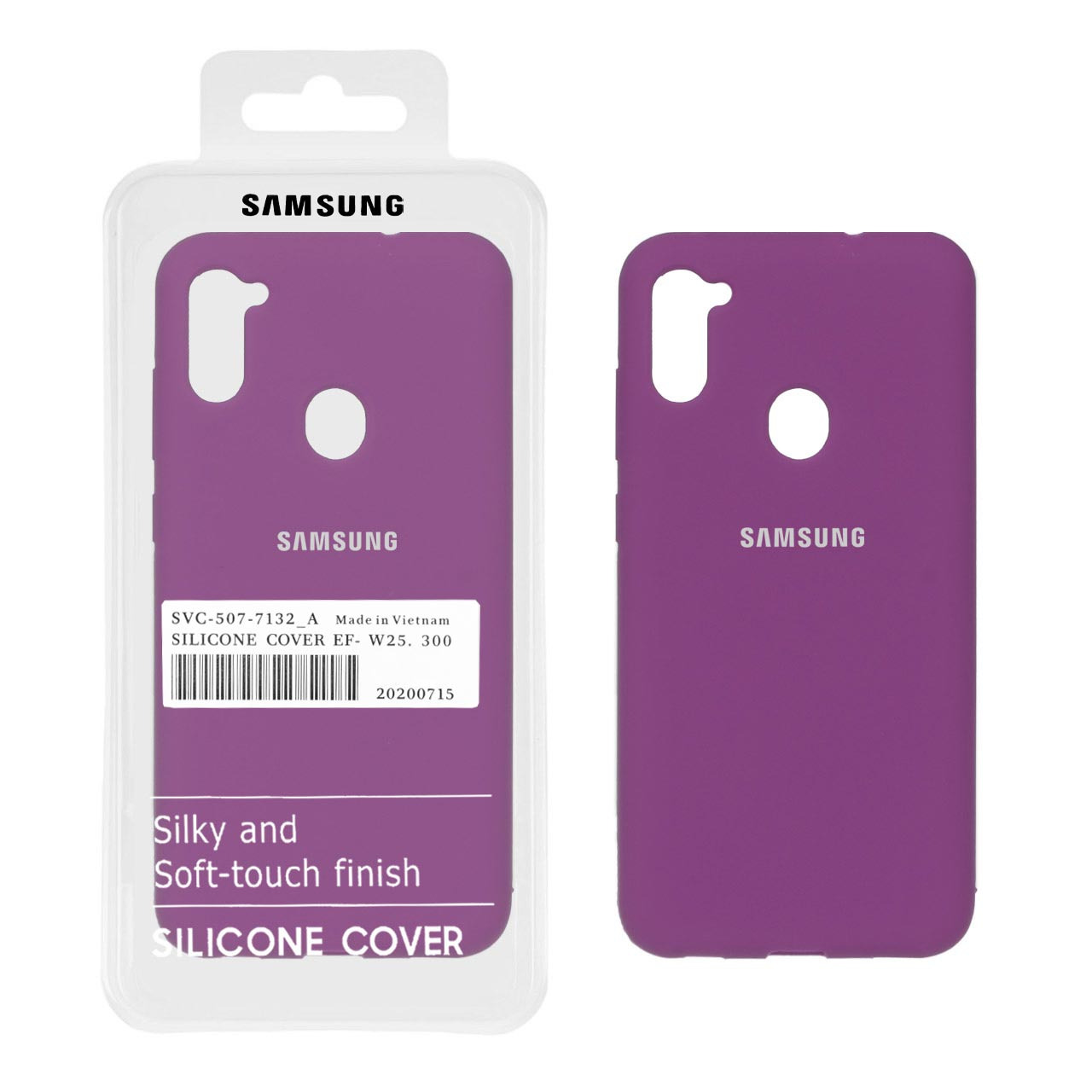 قاب سیلیکونی پاک کنی اورجینال سامسونگ A11 ارغوانی