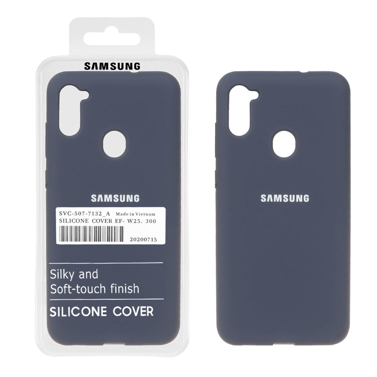 قاب سیلیکونی پاک کنی اورجینال سامسونگ A11 سرمه ای