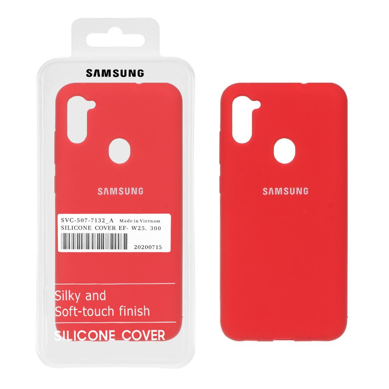 قاب سیلیکونی پاک کنی اورجینال سامسونگ A11 قرمز