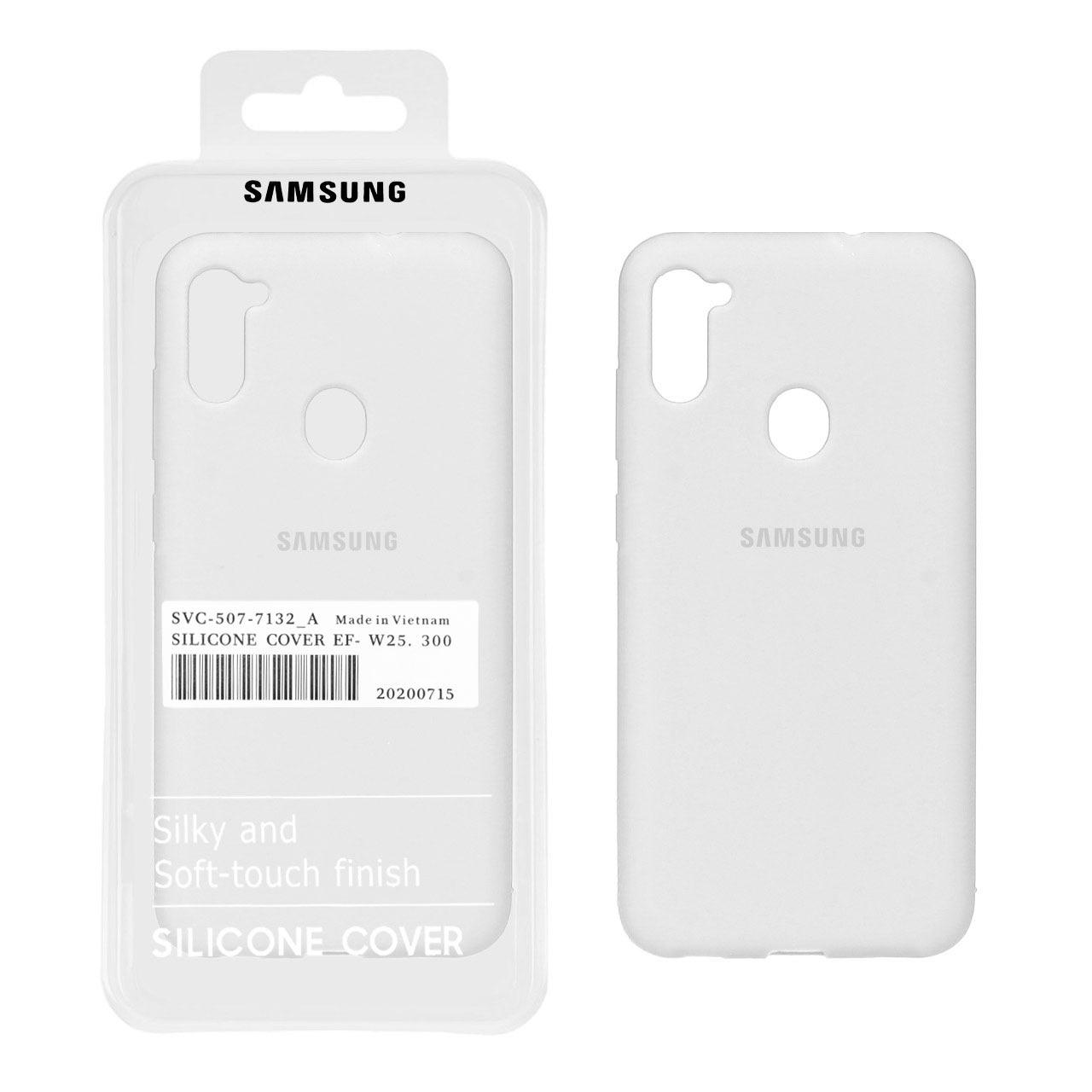 قاب سیلیکونی پاک کنی اورجینال سامسونگ A11 سفید