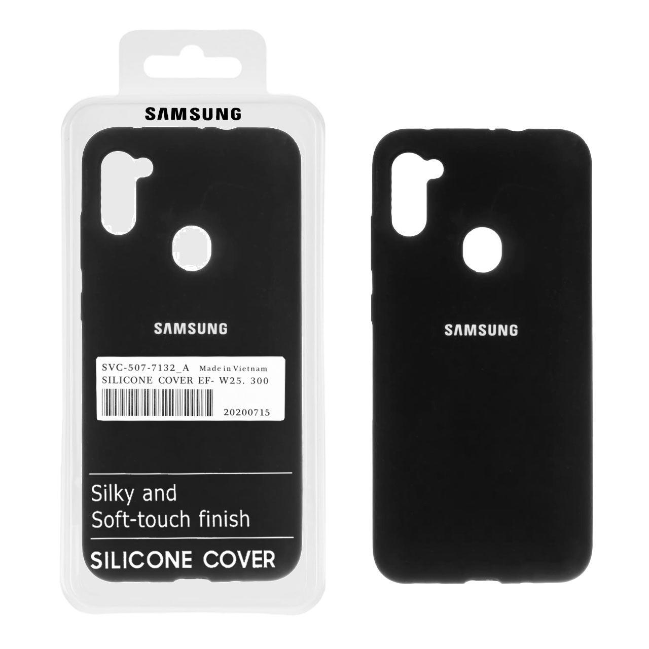 قاب سیلیکونی پاک کنی اورجینال سامسونگ A11 مشکی