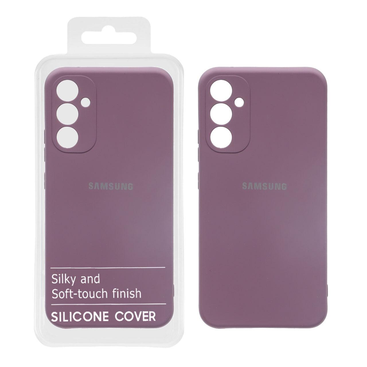 قاب نیو سیلیکون سامسونگ A34 بادمجانی