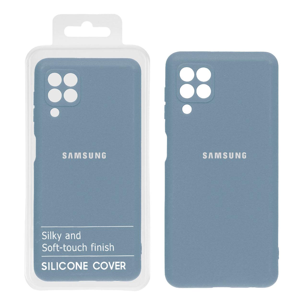 قاب نیو سیلیکون سامسونگ A12 آبی فیلی