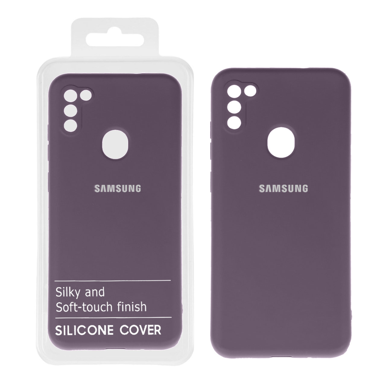 قاب نیو سیلیکون سامسونگA11 بادمجانی