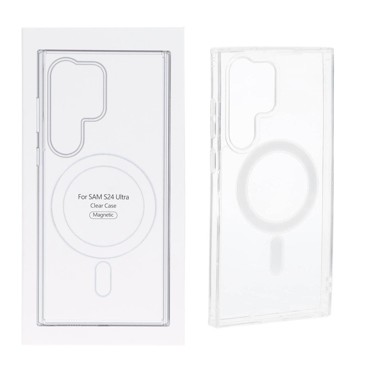 قاب شفاف باقابلیت شارژ MagSafe سامسونگ S24Ultra