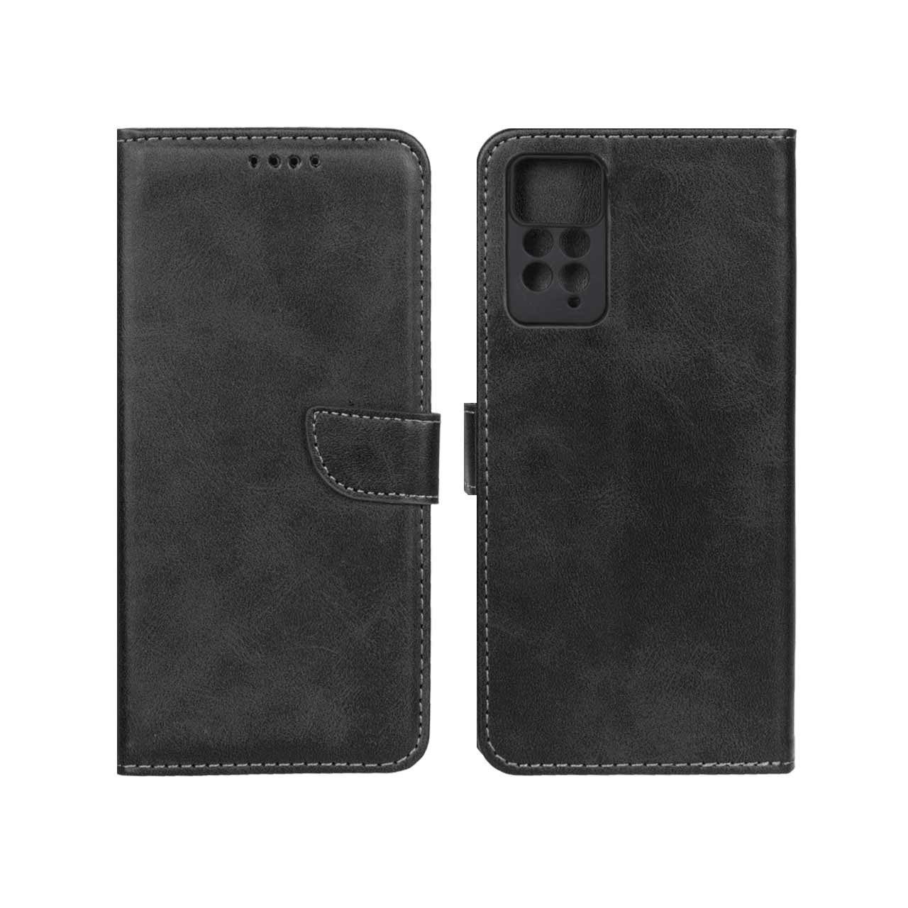 کیف چرمی موبایل مگنتی شیائومیNote12Pro4G مشکی