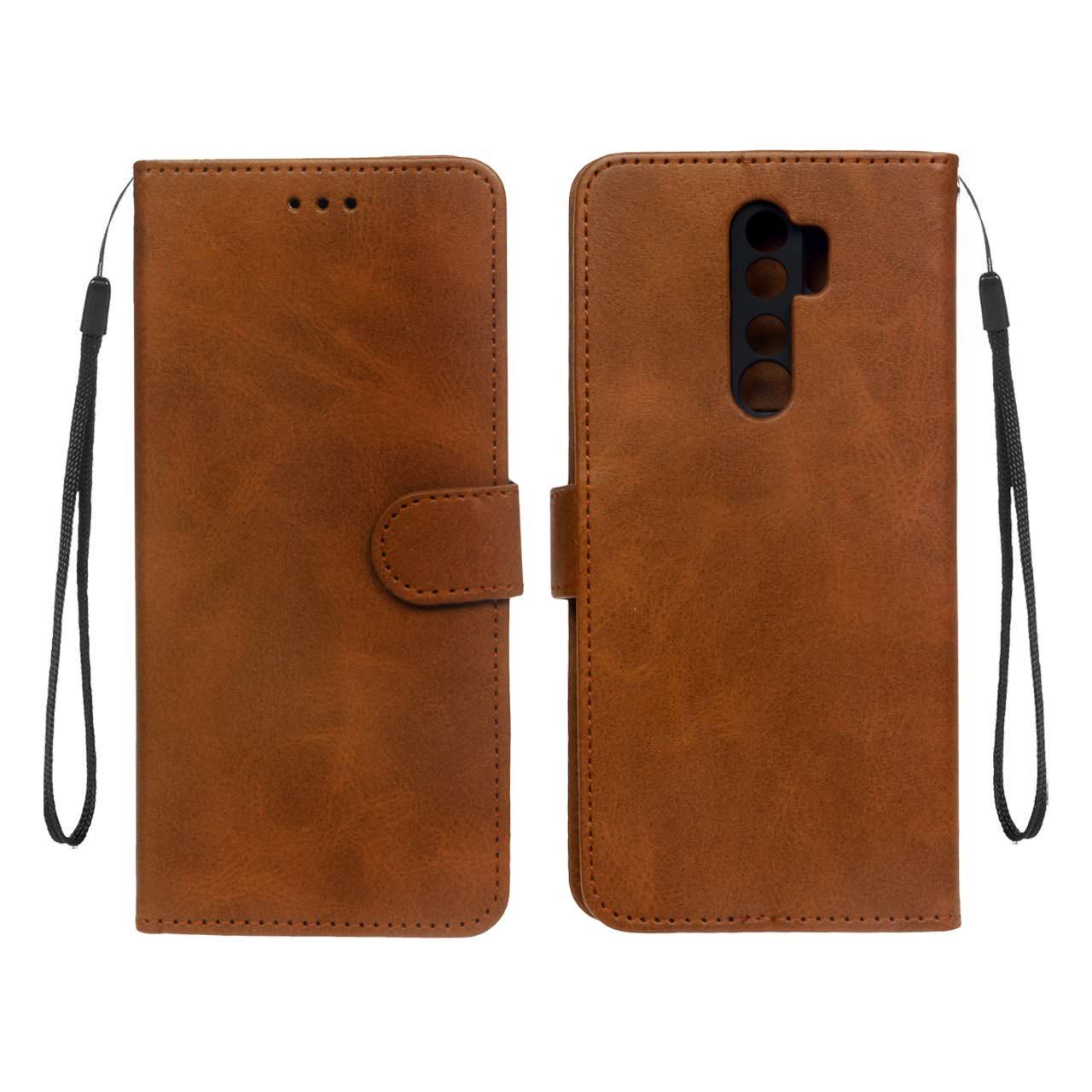 کیف موبایل مگنتی شیائومی Note8Pro عسلی