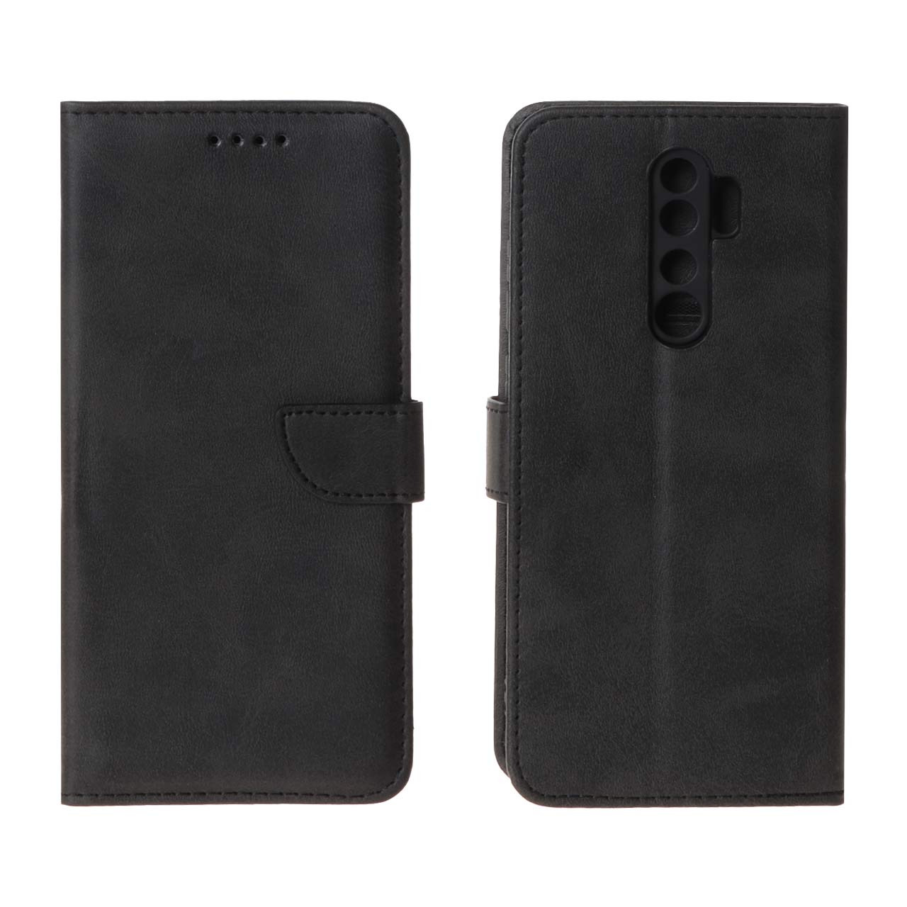 کیف چرمی موبایل مگنتی شیائومیNote8Pro مشکی