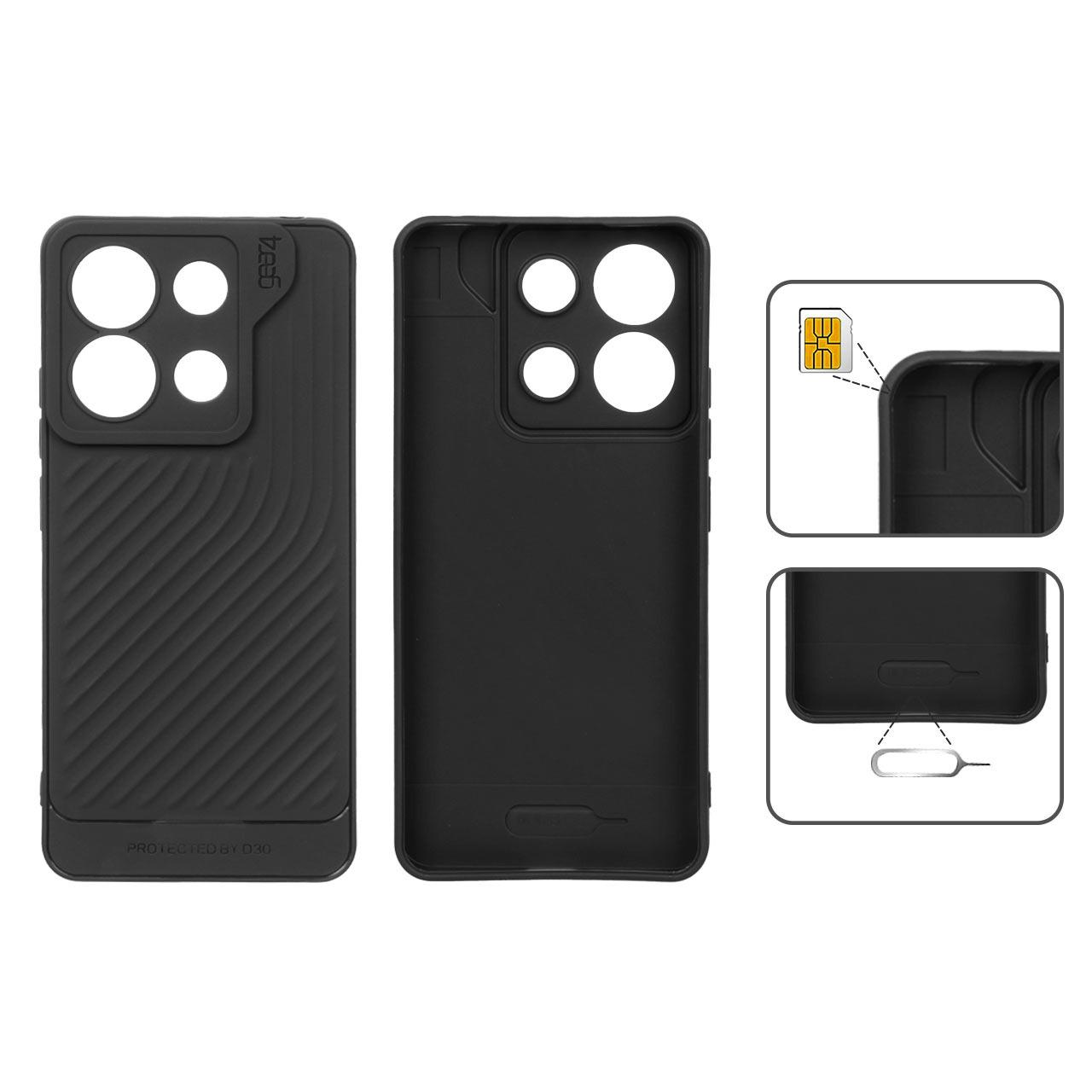 قاب Gear4 کبریتی شیائومی Note134G مشکی کبریتی