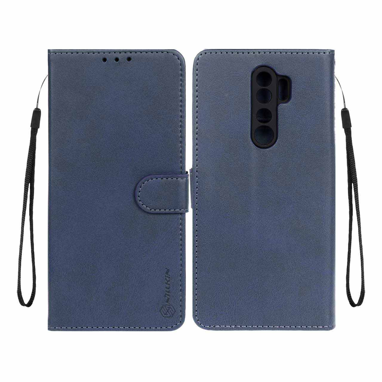 کیف موبایل مگنتی Nillkin شیائومی Note8Pro سرمه ای