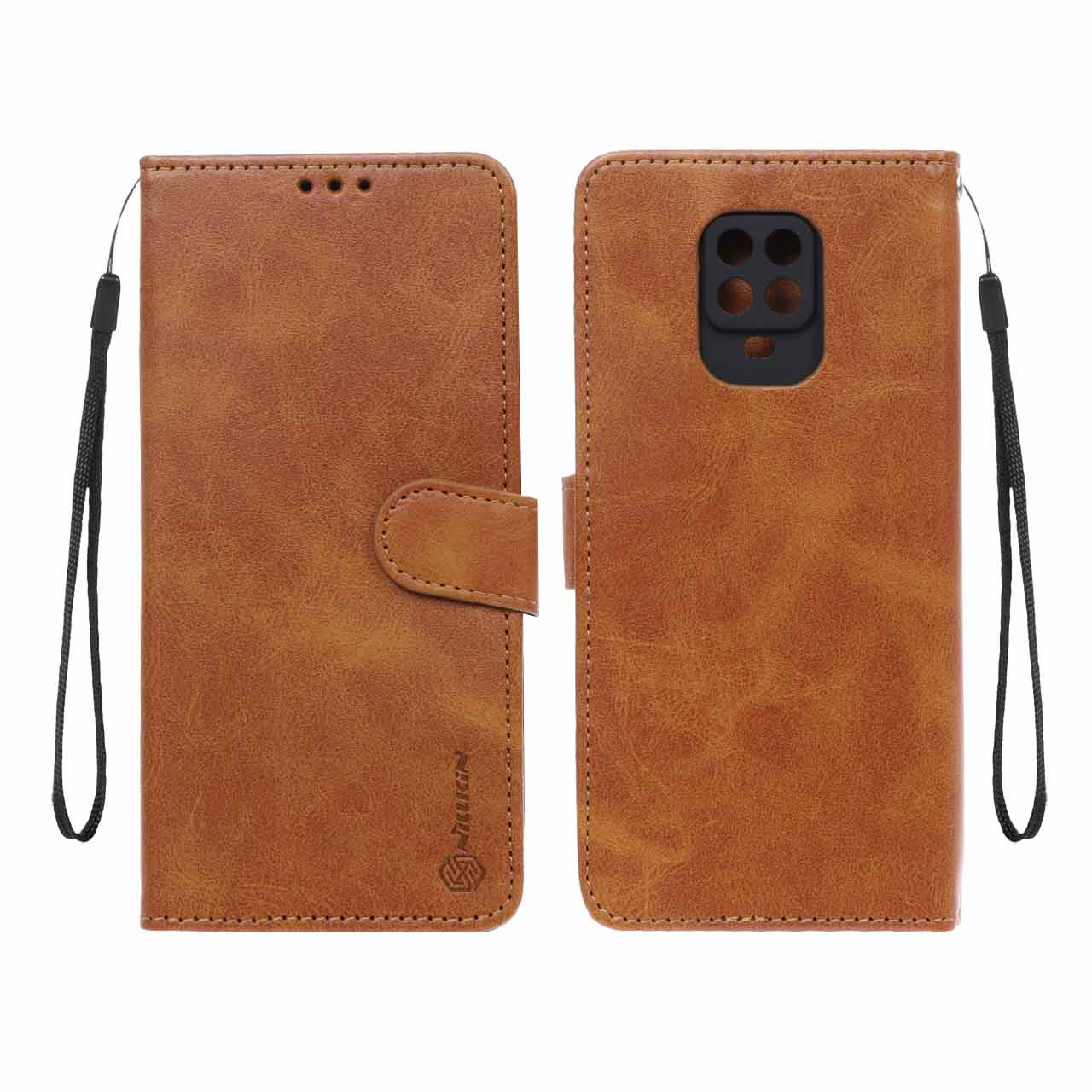 کیف موبایل مگنتیNillkin شیائومیNote9S عسلی