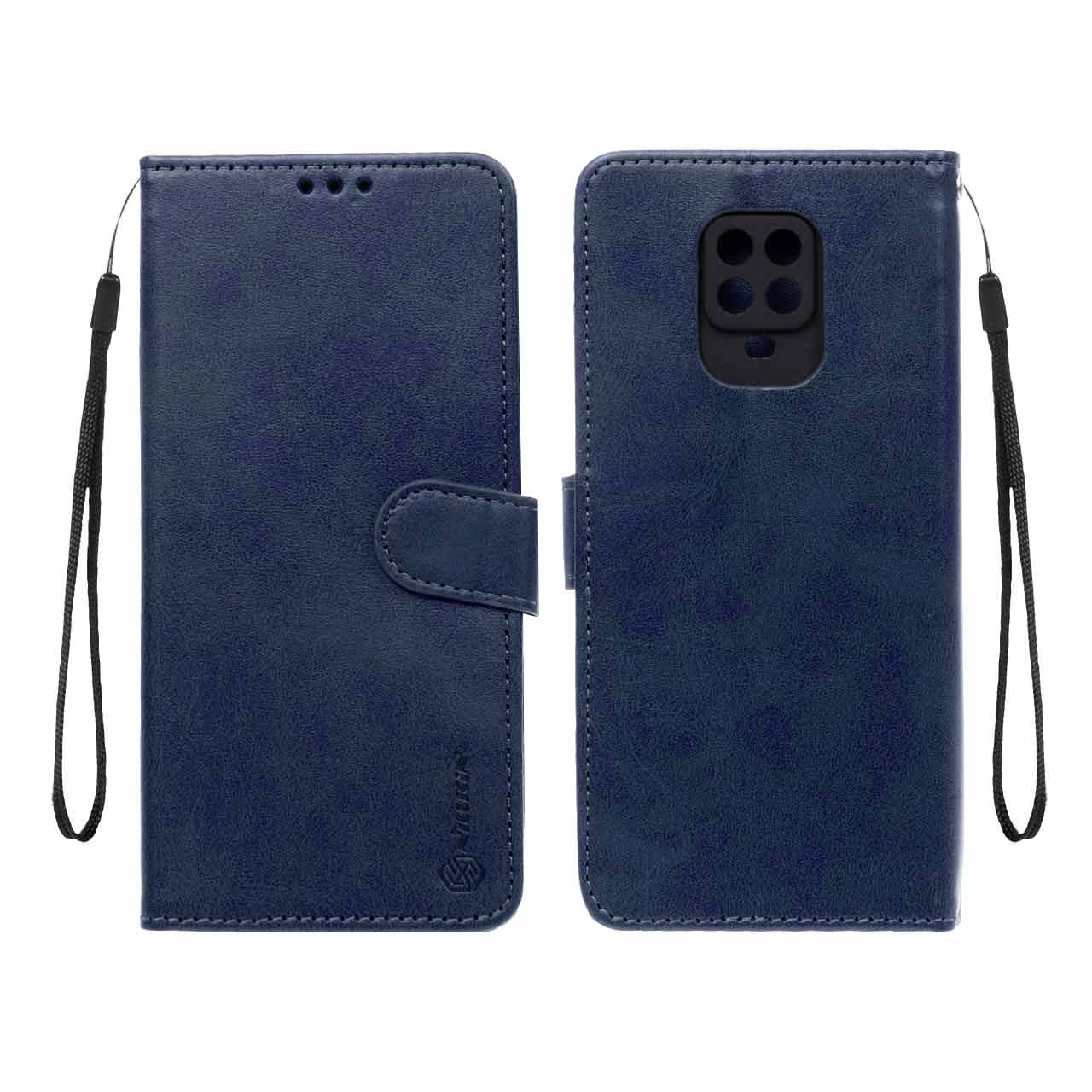 کیف موبایل مگنتیNillkin شیائومیNote9S سرمه ای