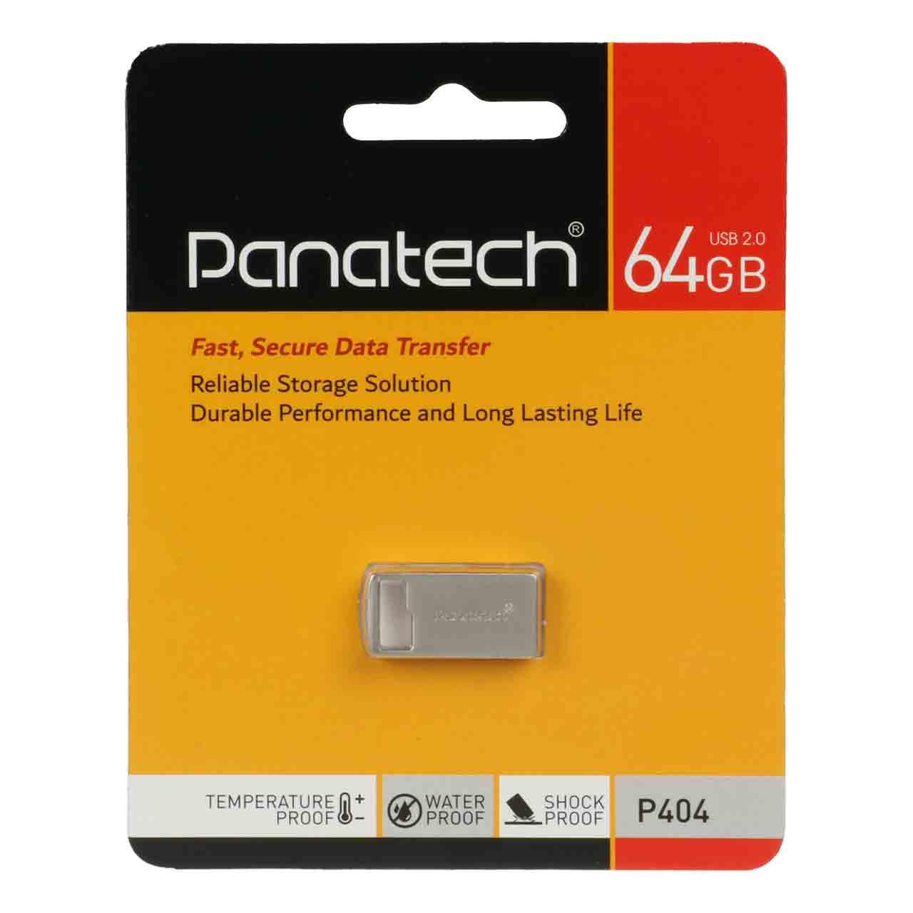 فلش 64GB USB2 Panatech P404 نقره ای
