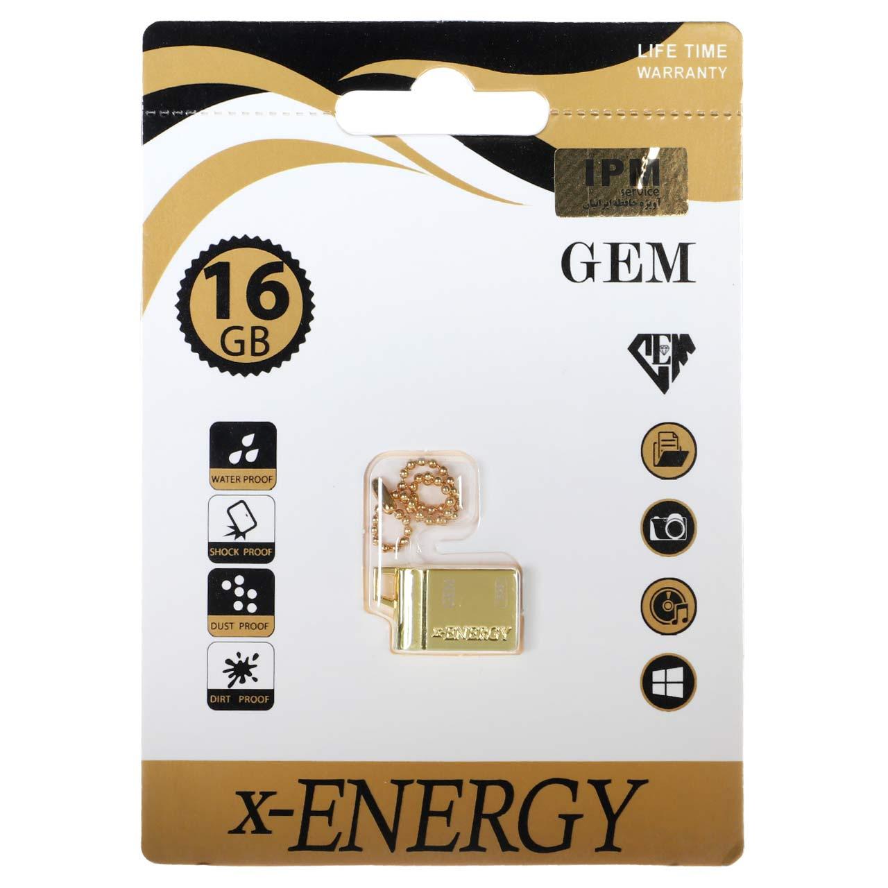 فلش 16GB USB2 X-ENERGY Golden Gem