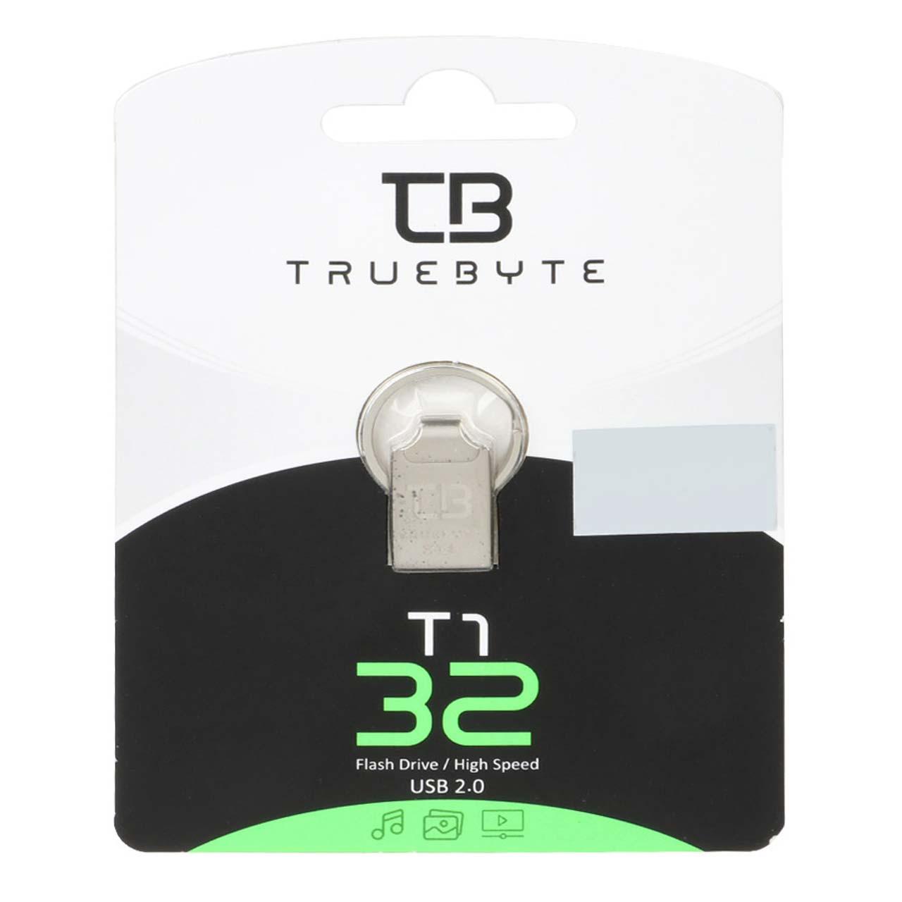 فلش 32GB USB2 TRUEBYTE T1 نقره ای