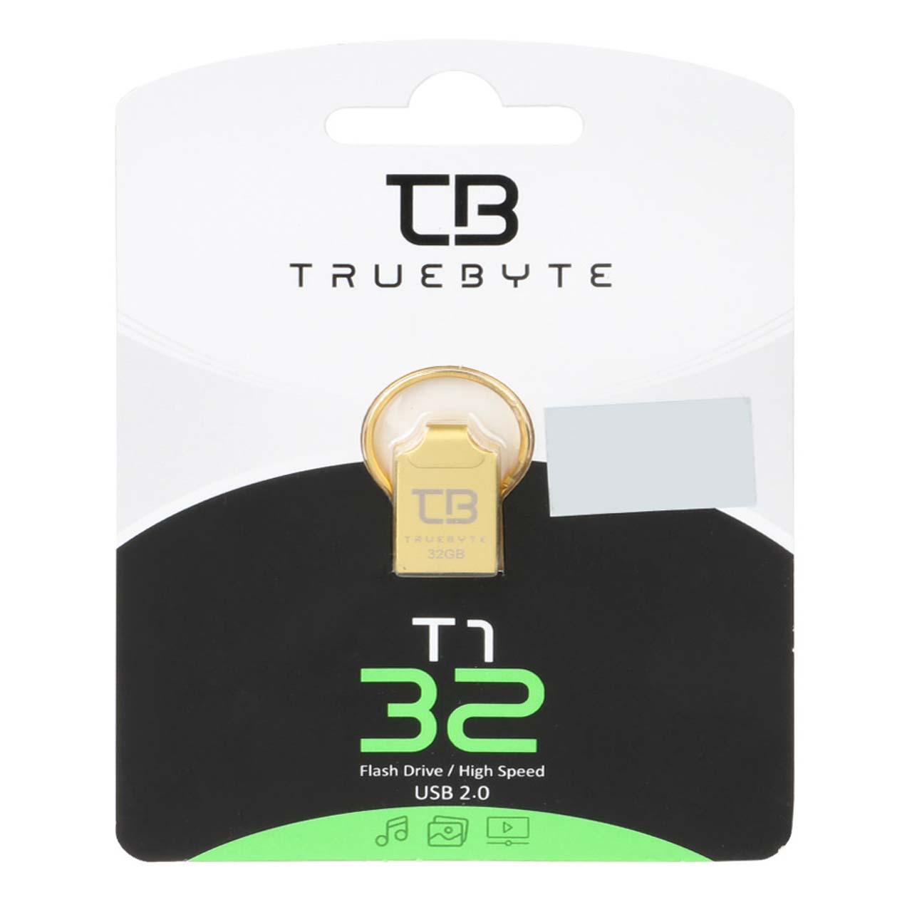 فلش 32GB USB2 TRUEBYTE T1 طلایی