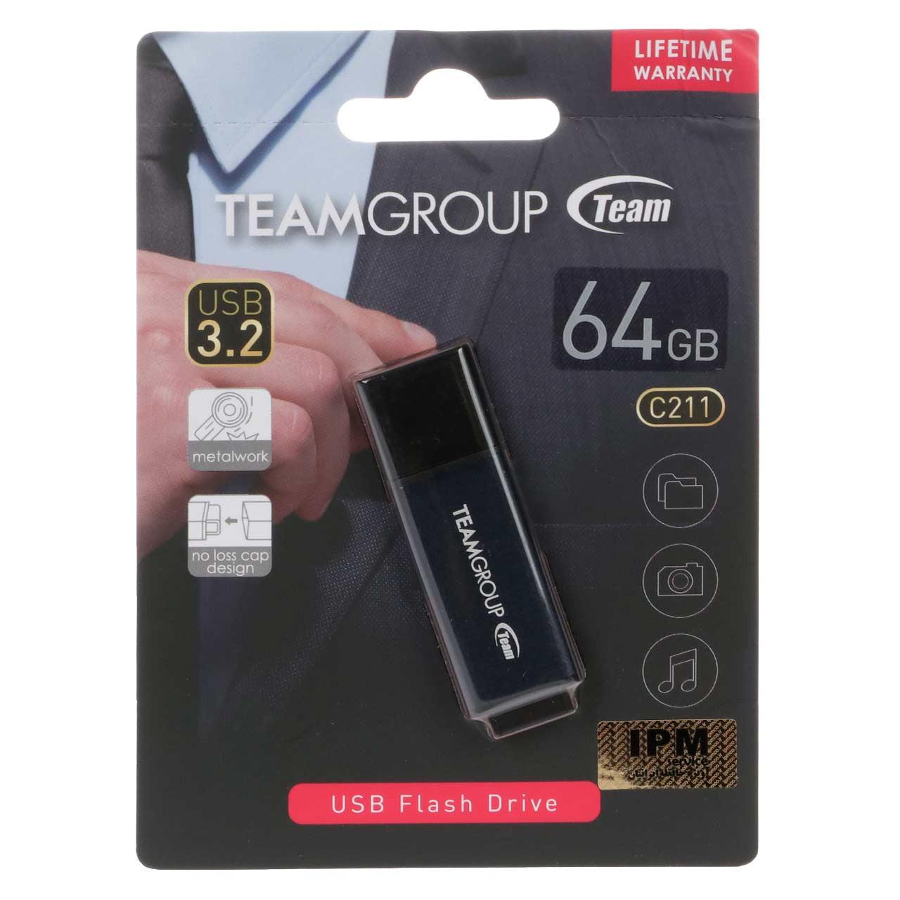 فلش 64GB USB32 TeamGroup C211