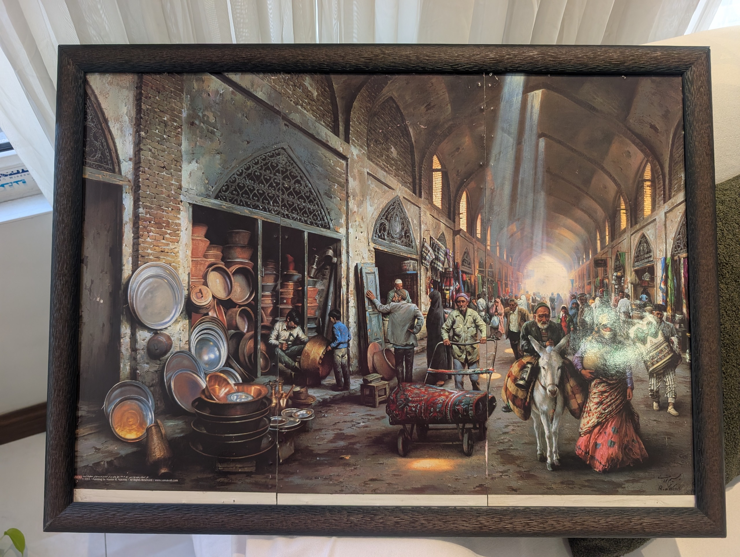 تابلو سه تیکه بازارچه اصفهان