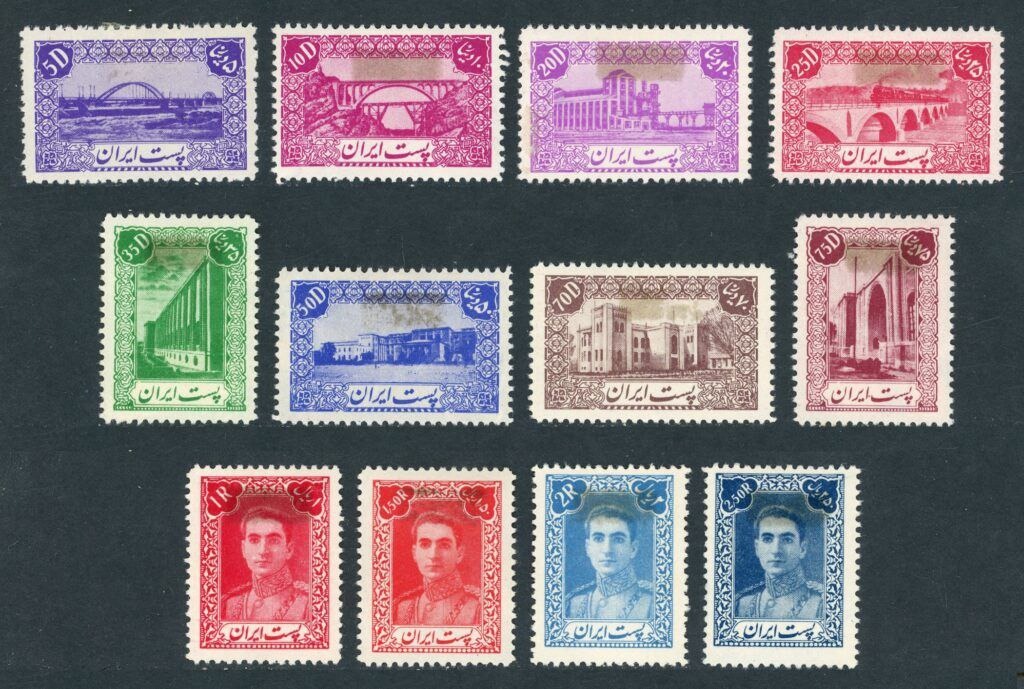 کالا 3 _ 12 رقم پستی اول محمدرضاشاه