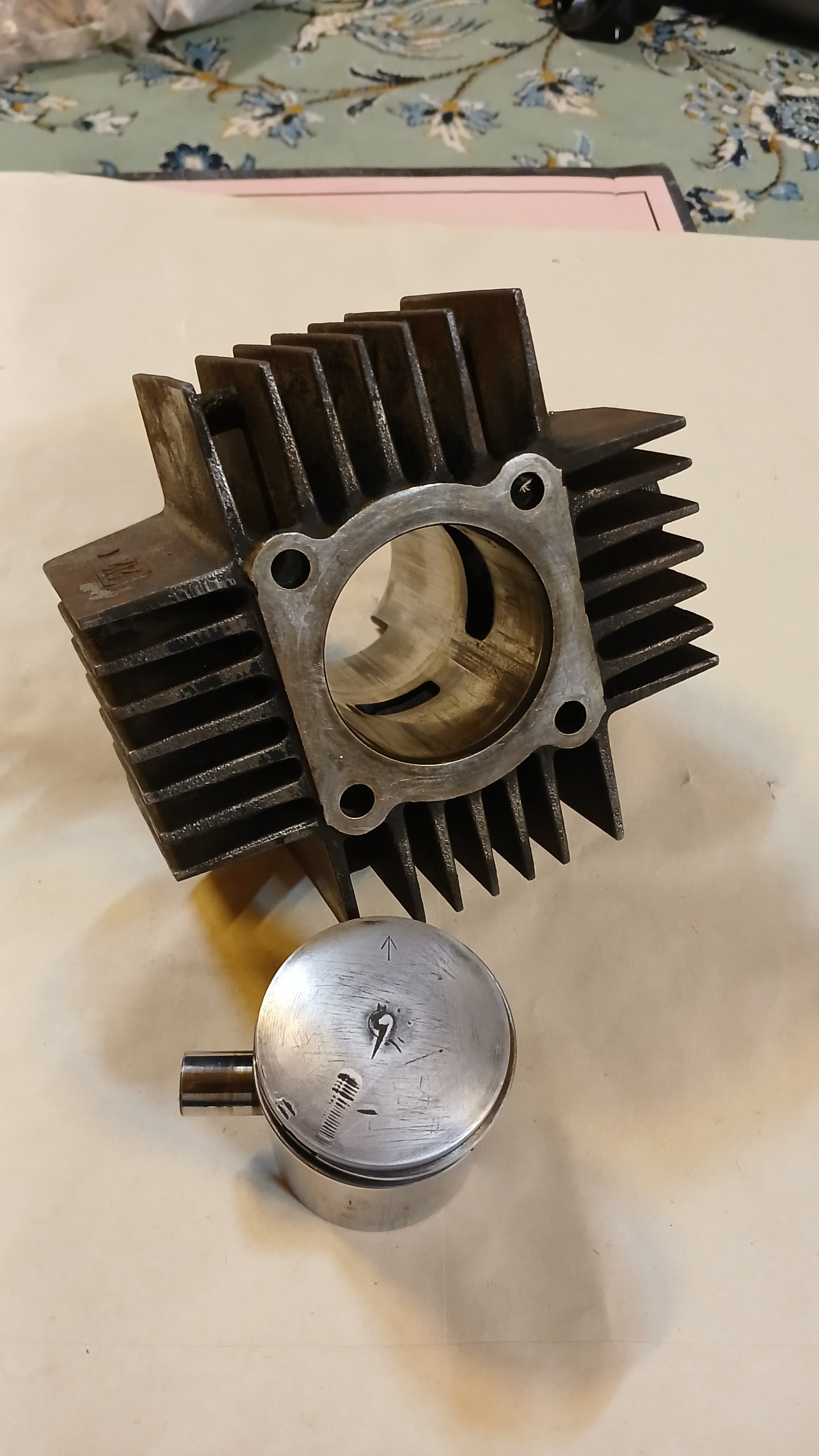 سیلندر رینگ پیستون یاماها 100 ژاپن صفر اصلی