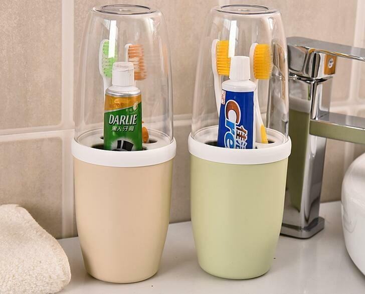 جا مسواکی لیوانی درب دار