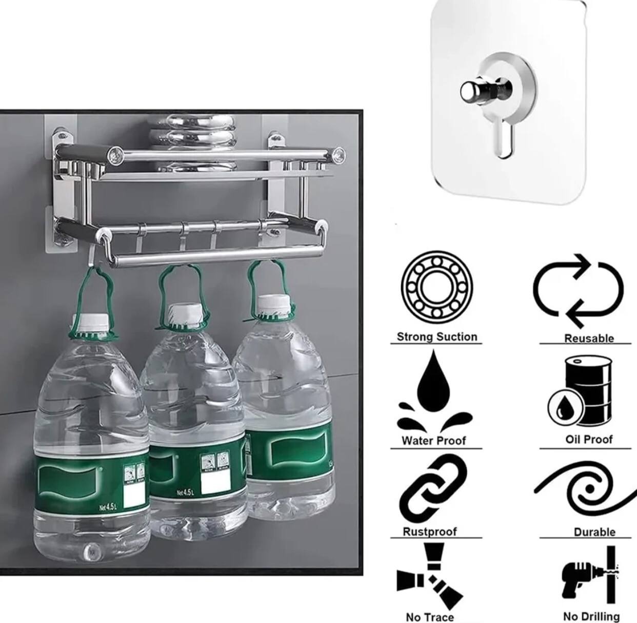 میخ چسبی دیوار4عددی خارجی