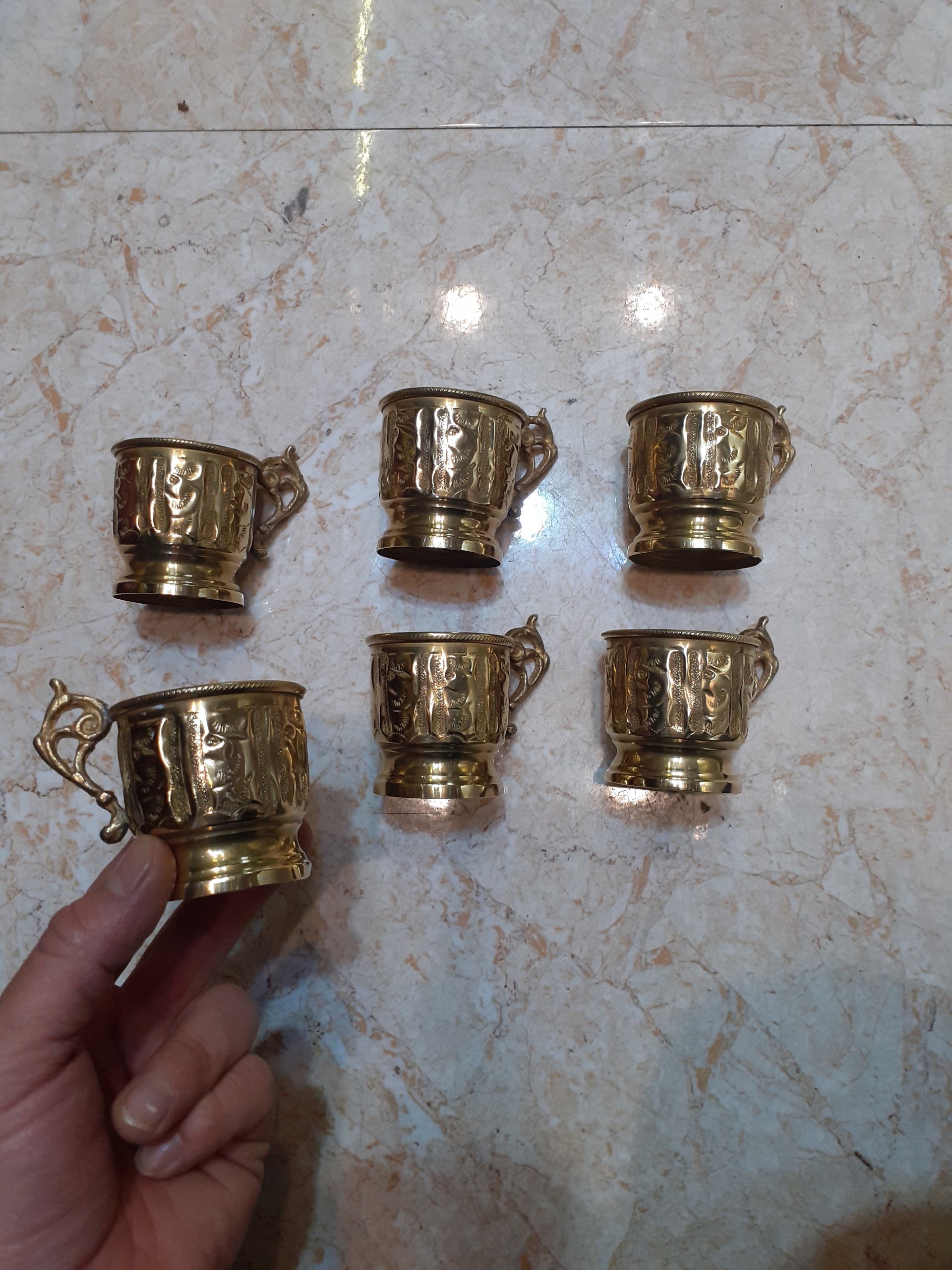 6تا انگاره تمام برنجی زیبا مطابق تصویر بسیار تمیز