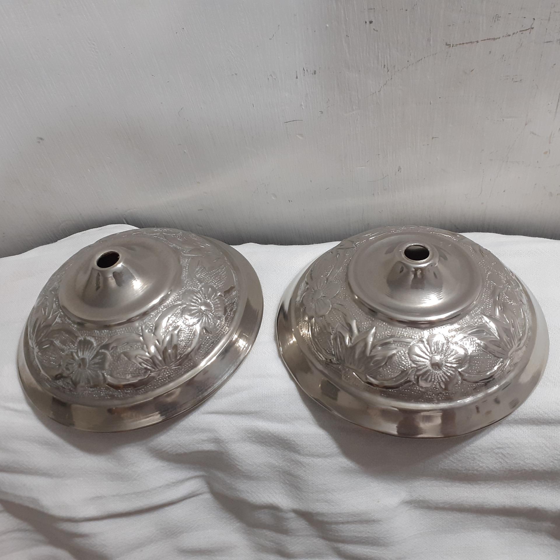 یکجفت پایه شمعدان برنجی نقش نگار زیبا جفتی 320هزار