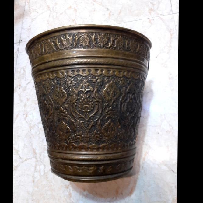 سطل تمام قلم دستساز برنجی زیبا و خاص