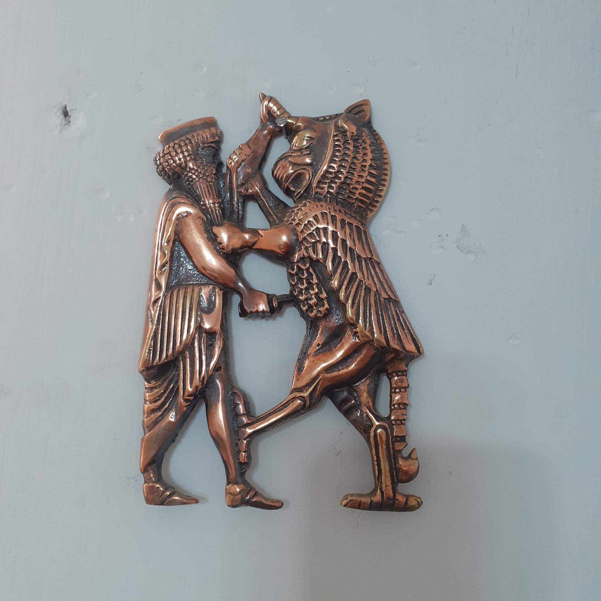 دیوار کوب برنجی با روکش مسی بسیار زیبا وکوری