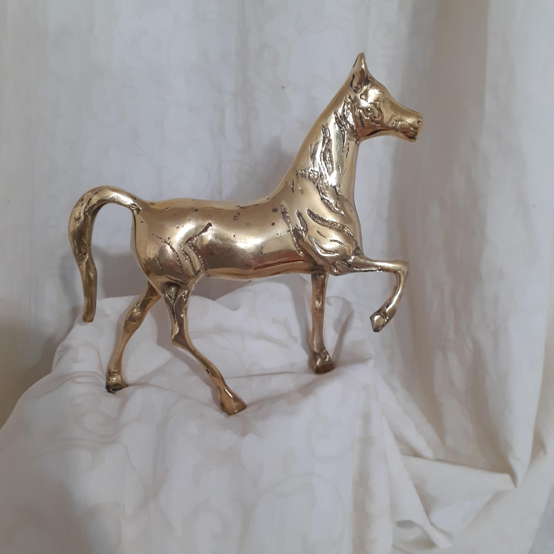 اسب تمام برنجی دکوری بسیار زیبا هر عدد 980هزار