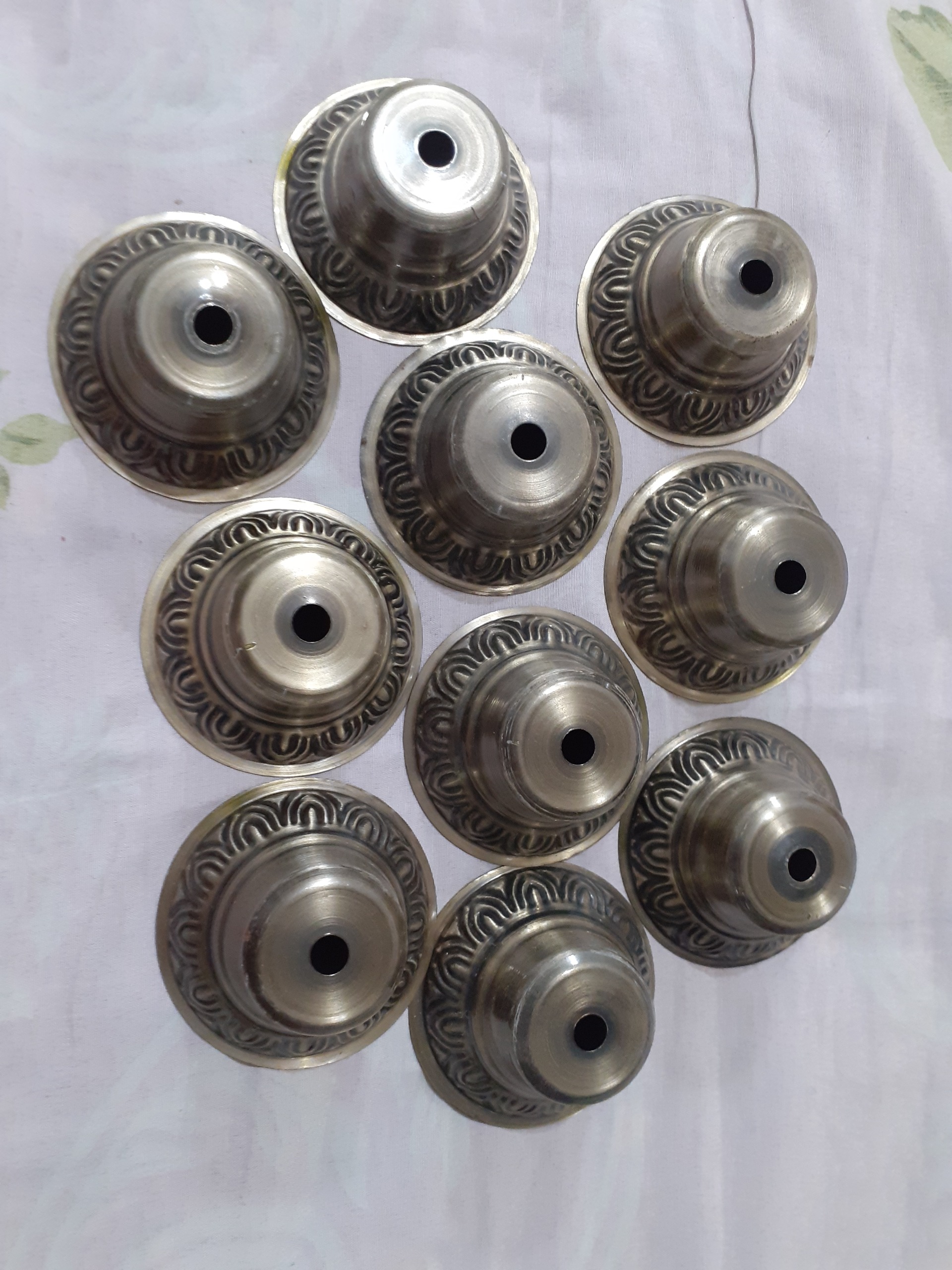 پک 10 تایی کلاهک های لوستر و چراغ ها سیاه قلم