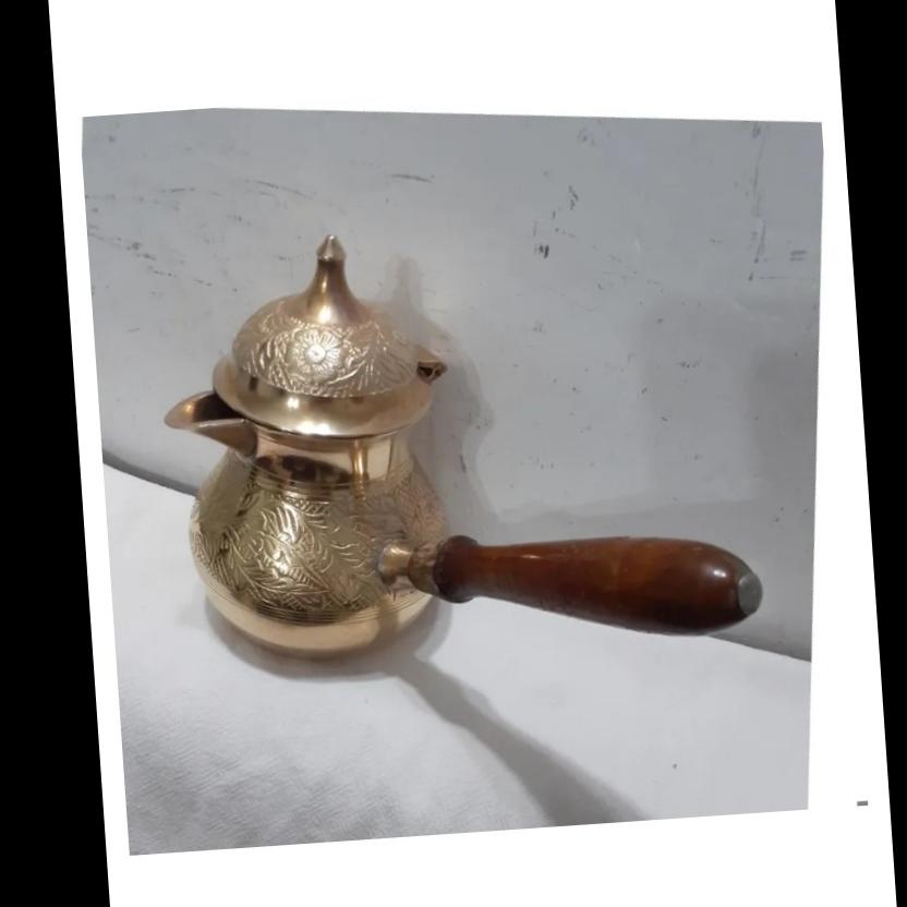 قهوه جوش برنجی خارجی قابل استفاده و دکوری $66