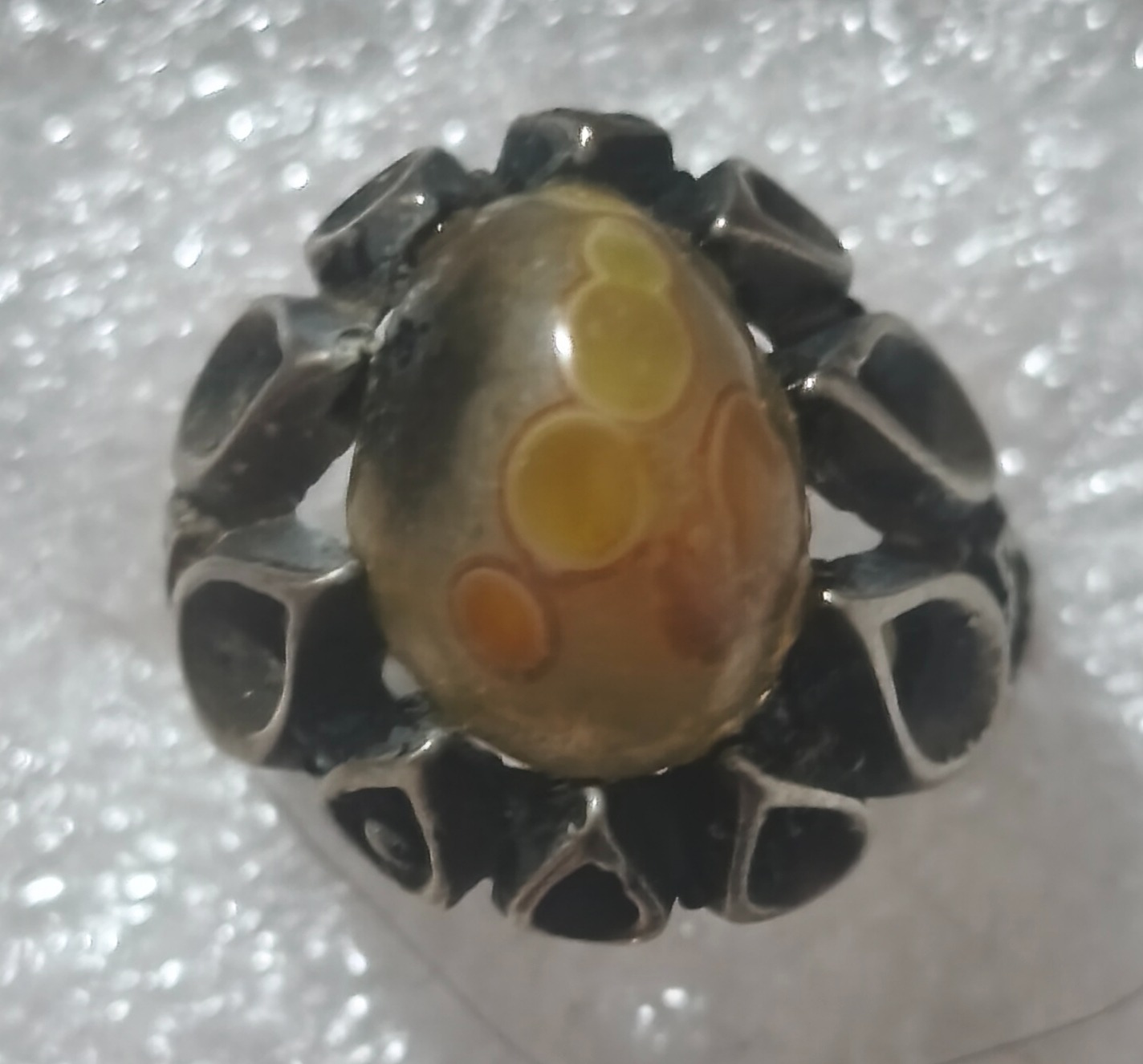 انگشتر باباقوری نقره اش پایین و بد