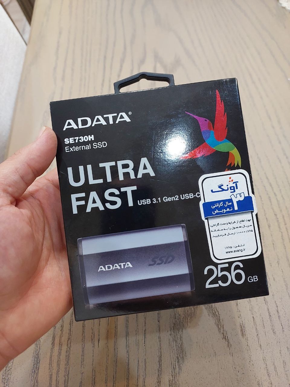 هارد اکسترنال SSD Adata Se730H 256G