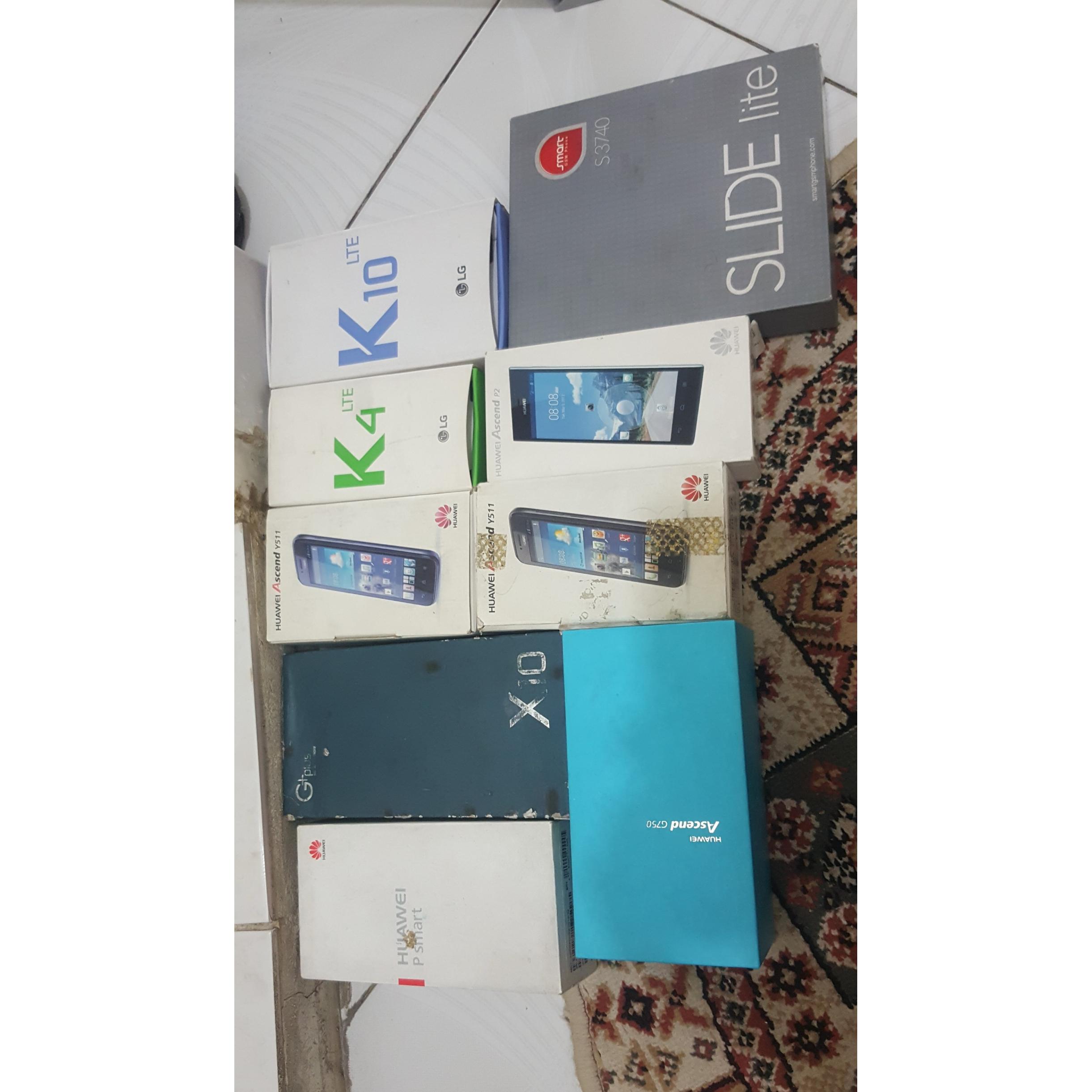 کارتن گوشی هواوی الجی جی پلاس و... ارسال رایگان