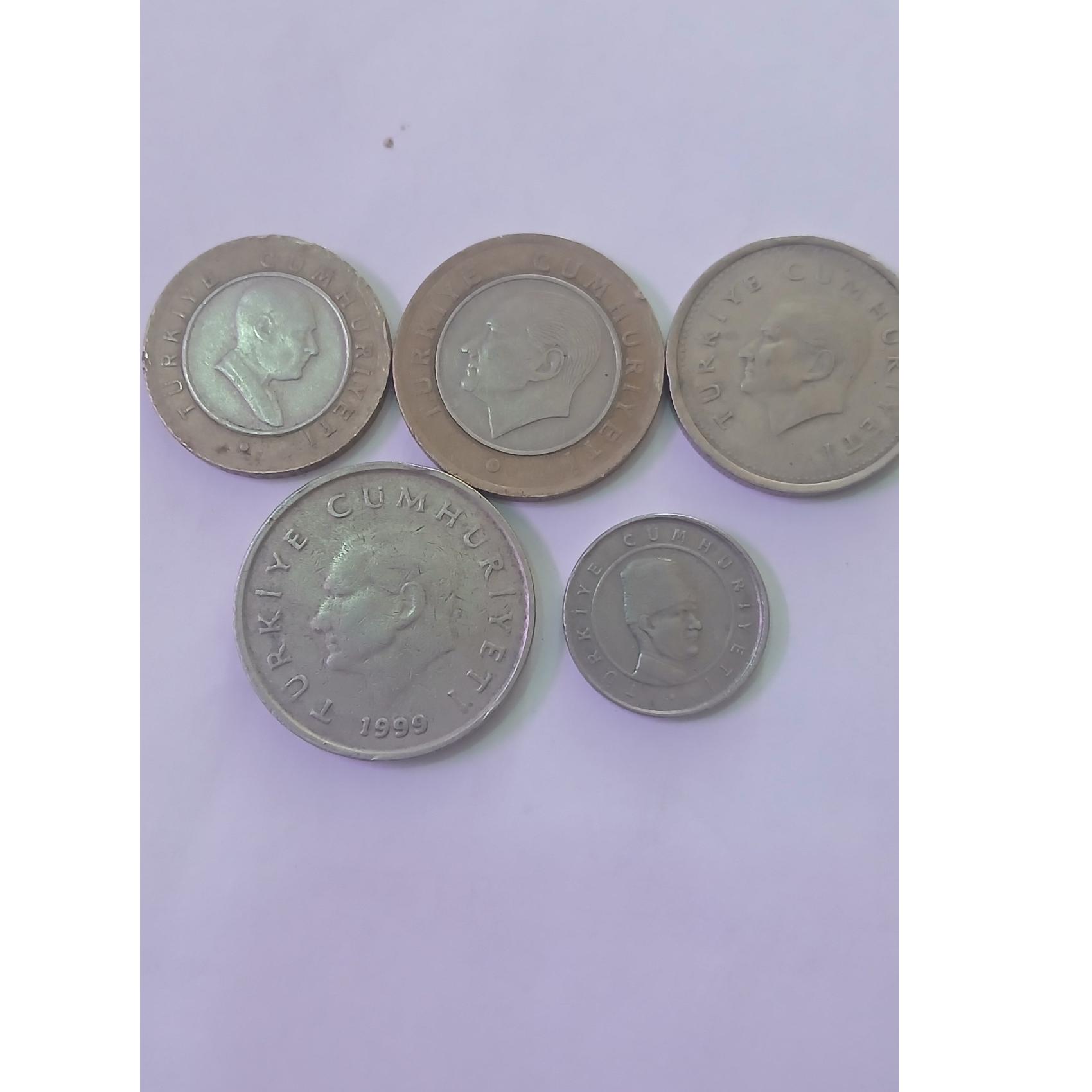 5 سکه با تصویر آتا ترک