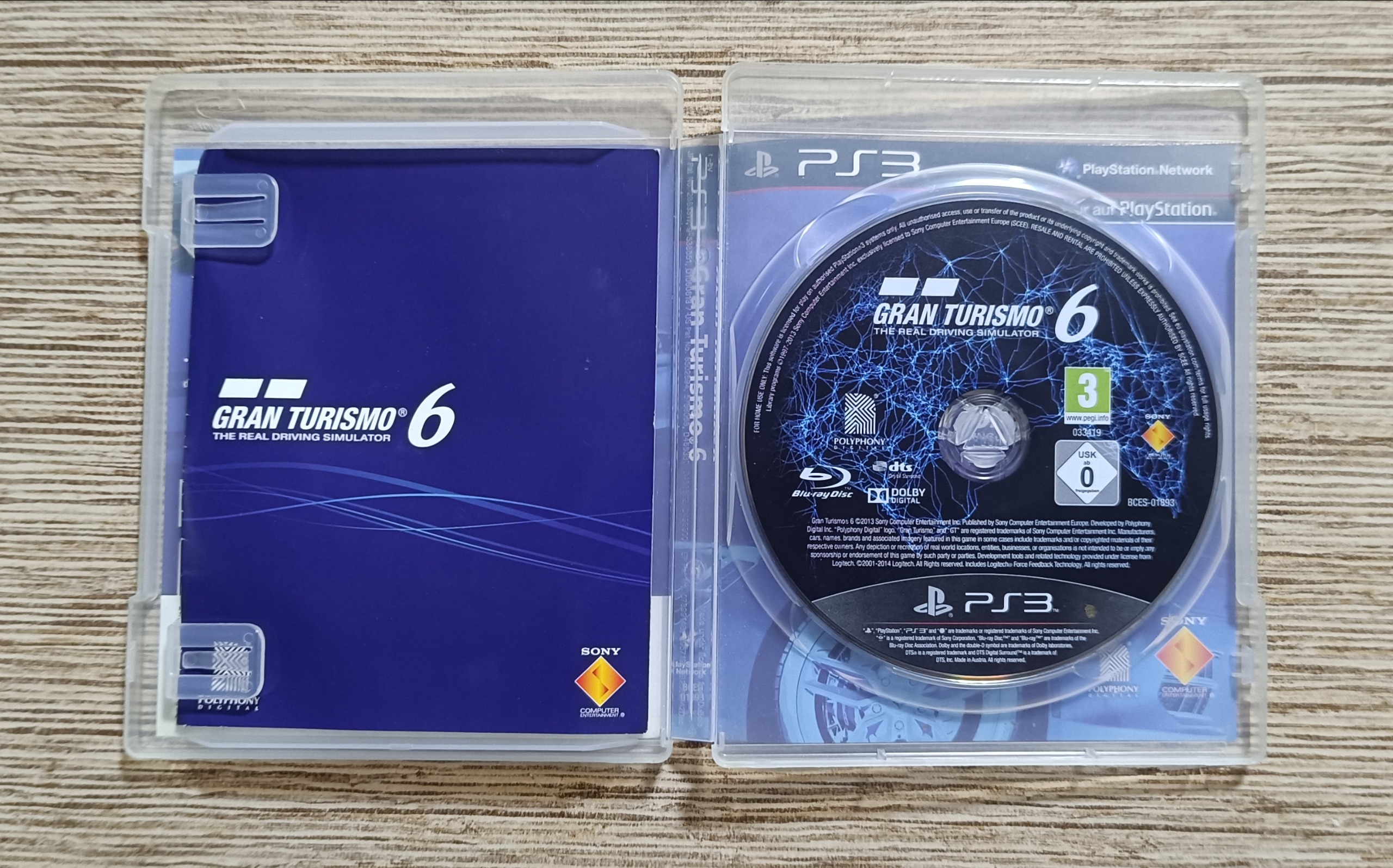 دیسک GRAN TURISMO 6 برای PS3 پلی 3 پک دفترچه کامل