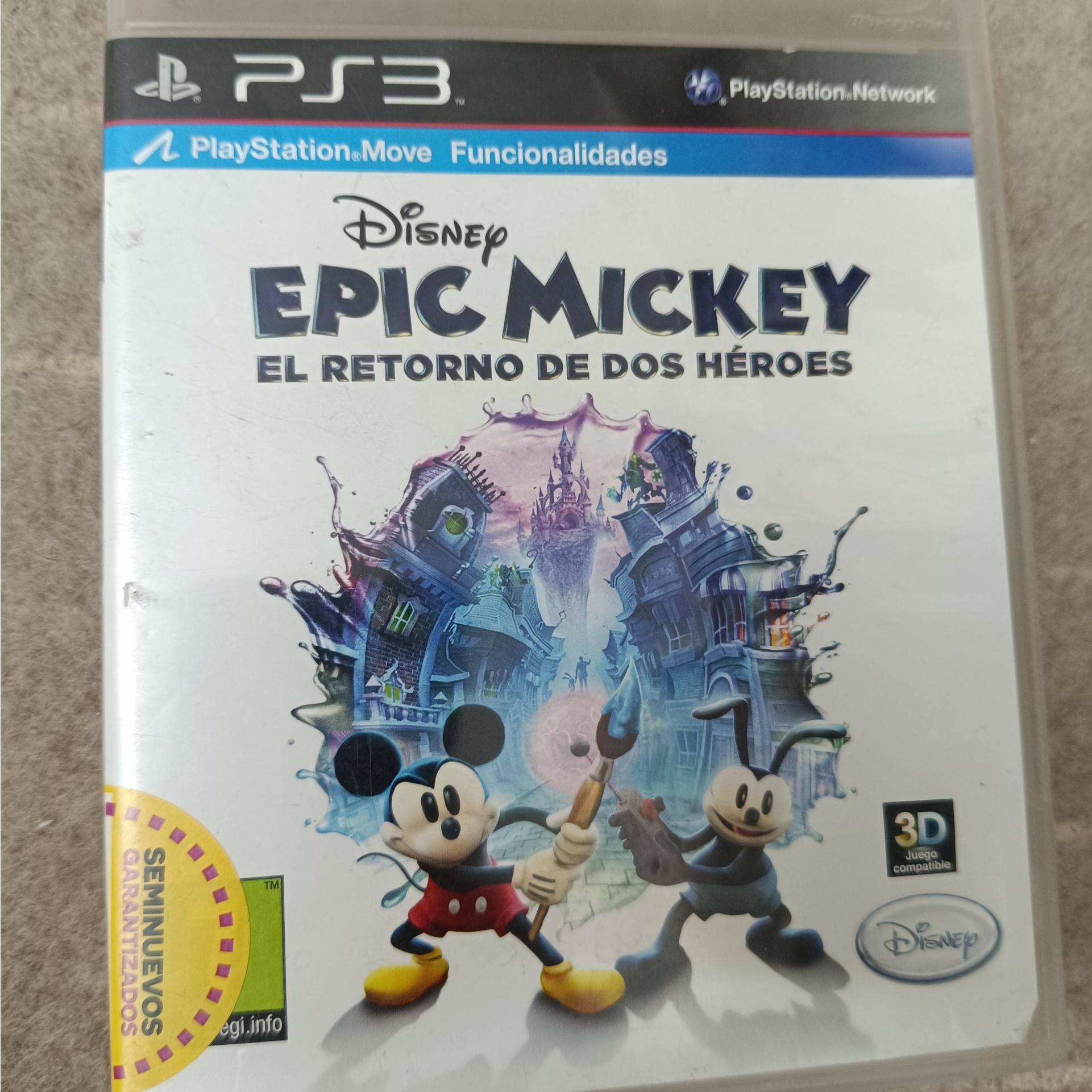 دیسک EPIC MICKEY پلی 3 PS3 کاملا سالم نایاب