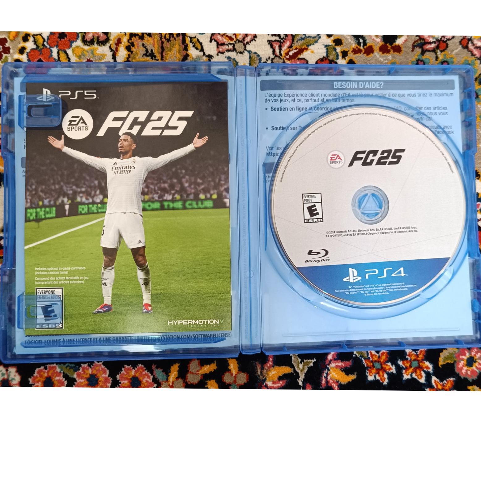 دیسک FC 2025 برای پلی 4 PS4 کاملا سالم پک کامل