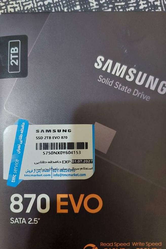 حافظه ssd مدل samsung evo 870 2T